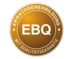 Logo: EBQ, das Qualitätssiegel der Oberösterreichischen Erwachsenen- und Weiterbildungseinrichtungen ist für WIRTSCHAFTSIMPULSE ein wichtiger Partner
