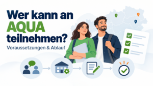 AQUA Voraussetzungen und Ablauf für Teilnehmende in Oberösterreich, Wien und Niederösterreich